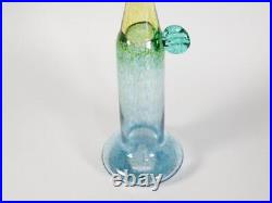 13 7/8 Kosta Boda Glass Bertil Vallien Wind Pipes Vase / Bottle