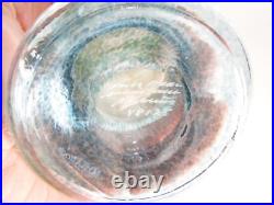 13 7/8 Kosta Boda Glass Bertil Vallien Wind Pipes Vase / Bottle