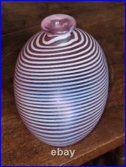 1985 Vintage KOSTA BODA Sweden BERTIL VALLIEN Signed APHRODITE Art Glass Vase