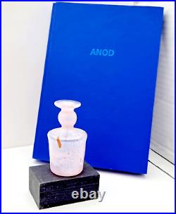 1st Edition Book ANOD & Art Glass Vase MPN#2 Signed Bertil Vallien Kosta Boda
