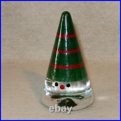 2005 Kosta Boda NOEL Art Glass Santa Figure Anna Ehrner Signed Gnome Elf Cone