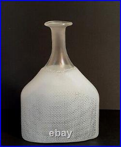 22 cm Kosta Boda NETWORK LARGE Bottle Vase 47863 BERTIL VALLIEN Artist Coll