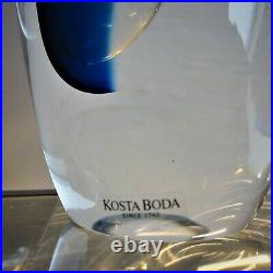25cm Scandinavian Design Vase Göran Wärff Saraband Kosta Boda Sweden Signed
