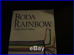 3 Vintage Kosta Boda Vases Group Lot Instant Collection Rainbow Bertil Vallien