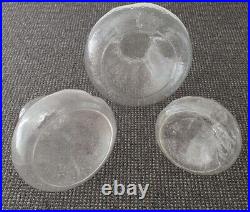 3 Vintage Sea Sweden Kosta Boda Art Glass Vase Rune Strand MCM Danish Modern