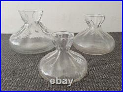 3 Vintage Sea Sweden Kosta Boda Art Glass Vase Rune Strand MCM Danish Modern