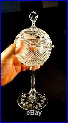 A Beautiful Early Kosta Boda Crystal Comport Signed