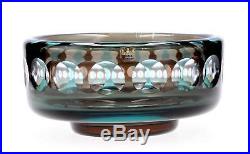 A Kosta Boda Ove Sandeberg art glass bowl Swedish Optical design