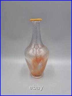 A Kosta Boda, Sweden, Glass Bottle Vase By Monica Backstrom, Etched To Base