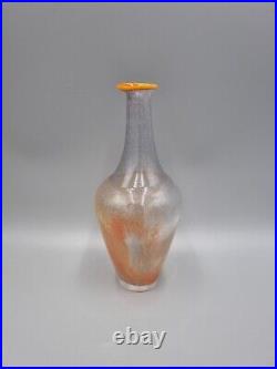 A Kosta Boda, Sweden, Glass Bottle Vase By Monica Backstrom, Etched To Base