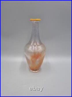 A Kosta Boda, Sweden, Glass Bottle Vase By Monica Backstrom, Etched To Base