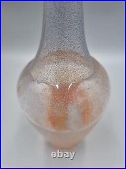 A Kosta Boda, Sweden, Glass Bottle Vase By Monica Backstrom, Etched To Base