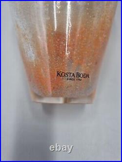 A Kosta Boda, Sweden, Glass Bottle Vase By Monica Backstrom, Etched To Base