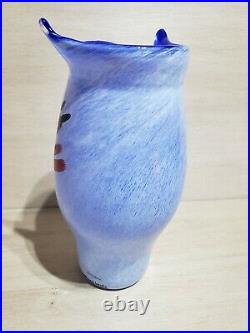 AMAZING 11 Kosta Boda Swedish Glass Vase Face Design Ulrica Hydman-Vallien GIFT