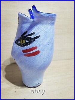 AMAZING 11 Kosta Boda Swedish Glass Vase Face Design Ulrica Hydman-Vallien GIFT