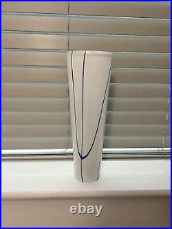 Anna Ehrner Kosta Boda vase woodlands Barcelona white and blue 33cm high