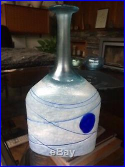 Artists Collection Kosta Boda Large Galaxy Blue Vase 48015 by Bertil Vallien