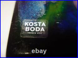 Asa Jungnelius Glass Vase, Kosta Boda, Sweden, signed