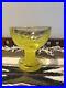 BULK BUY 7 x Kosta Boda Yellow Swirl Mine Ice Cream Bowl Glass