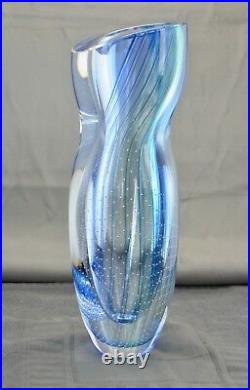 Beautiful Kosta Boda Glass Vase approx 32 cm High Göran Wärff