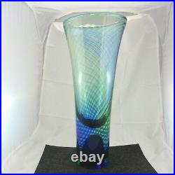 Beautiful Kosta Boda Göran heat art glass vase approx. 41 cm high