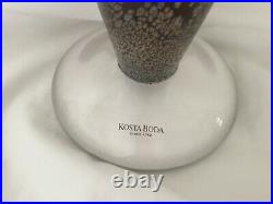 Beautiful Kosta Boda ORANGE Twister Vase Signed on Base