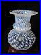 Beautiful Kosta Boda Signed Bertil Vallien Cirrus White Eyes Glass Baluste Vase