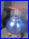 Beautiful Large Kosta Boda Signed Bertil Vallien Speckled Blue Glass Vase