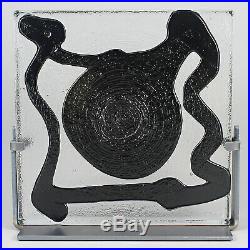 Bertil Vallien (Black Elements 2008) Fascinating Glass Sculpture River