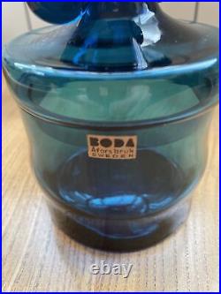 Bertil Vallien Boda Afors kosta Boda Scandinavian glass Blue series 1965