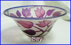 Bertil Vallien Boda Atelja Cameo Glass Flower Bowl