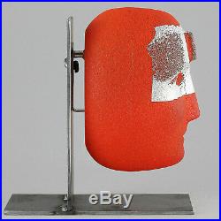 Bertil Vallien (Brains 2018) Large Glass Head Look in Orange