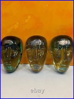 Bertil Vallien Brains Companion Trio Signed Kosta Boda Rare 3 Pcs