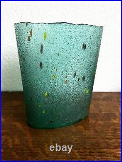 Bertil Vallien Green Kosta Boda Artist Collection Chico Vase 49607