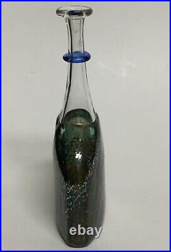 Bertil Vallien Kosta Boda Art Glass Satellite Bottle 7 Signed