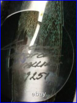 Bertil Vallien Kosta Boda Art Glass Satellite Bottle 7 Signed