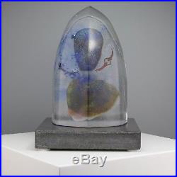 Bertil Vallien Kosta Boda Limited ed. 250ex Halfboat on Marble Stand Signed