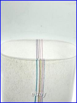 Bertil Vallien Kosta Boda Vintage 70s Signed Swedish Art Glass Rainbow Vase
