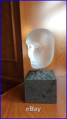 Bertil Vallien art glass head 2/300