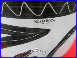 Big Kosta Boda Sweden Ulrica Hydman-vallien Caramba Eve Vase Signed & Numbered P