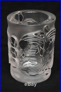 Boda Afors. Bertil Vallien. Thickwalled Vase In Clear Glass. Signed