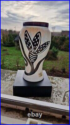 Caramba Ulrica Hydman Glass Vase For Kosta Boda Signed Numbered