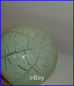 Clear Green Stagioni Organic Gourd Form Vase Kosta Boda G. Sahlin