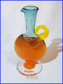 Collectible KJELL ENGMAN Kosta Boda BON BON Miniature Glass Vase Artist Coll
