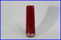 Design Glass Vase Barcelona Red Kosta Boda Anna Ehrner H 32cm SIGNED RARE