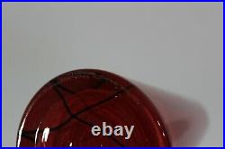 Design Glass Vase Barcelona Red Kosta Boda Anna Ehrner H 32cm SIGNED RARE