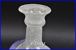 Designer Glass Vase Hand Blown Speckled Kosta Boda Sweden 17,2cm 13cx