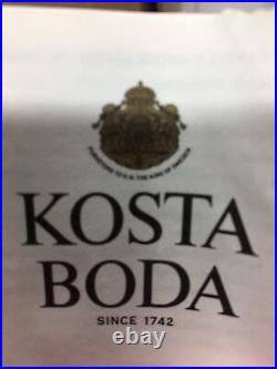 Elegant Kosta Boda Can- Can Vase Signed By Kjell Engman Purple Green Mint Green