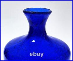 Erik Hoglund Boda Sweden Art Glass Bubble Vase Kosta MID Century Modern Swedish