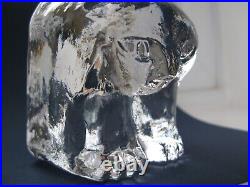 Erik Hoglund Kosta Boda Art Glass Cat Like Animal Rare Design Signed